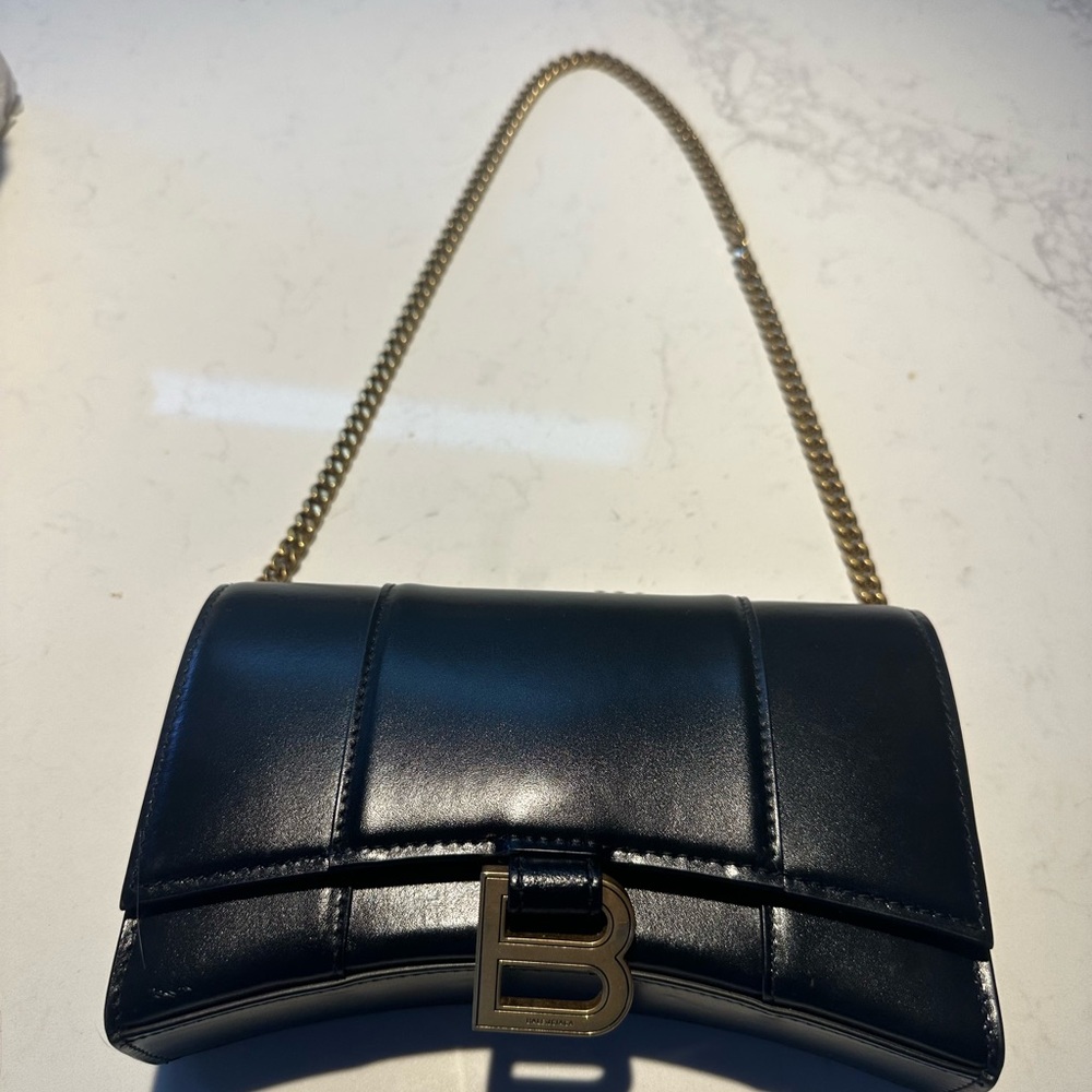 balenciaga hourglass bag wallet on chain